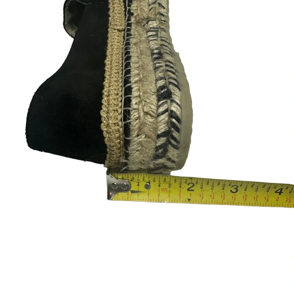 NEW Free People Collection Eden Double Stack Espadrilles black/tan 39